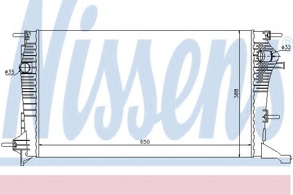 Imagine Radiator, racire motor NISSENS 637607