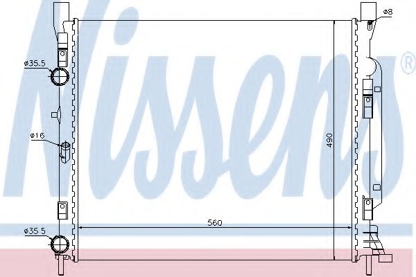 Imagine Radiator, racire motor NISSENS 637623