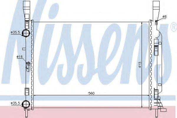 Imagine Radiator, racire motor NISSENS 637628