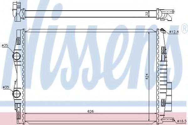 Imagine Radiator, racire motor NISSENS 637633