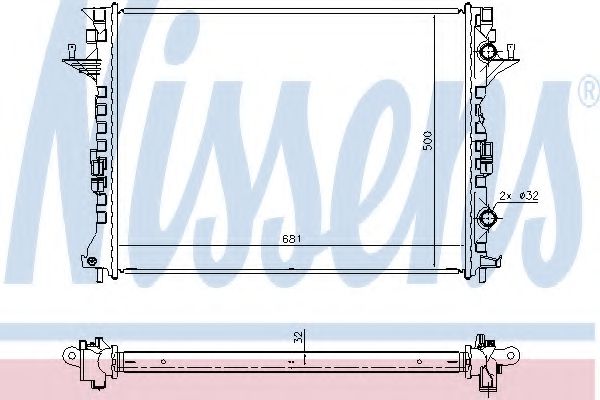 Imagine Radiator, racire motor NISSENS 637638