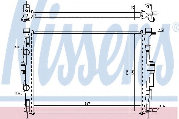 Imagine Radiator, racire motor NISSENS 63764