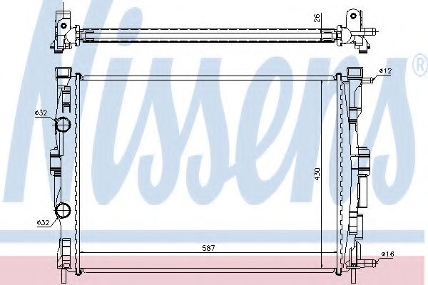 Imagine Radiator, racire motor NISSENS 63765A