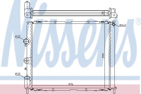 Imagine Radiator, racire motor NISSENS 63768