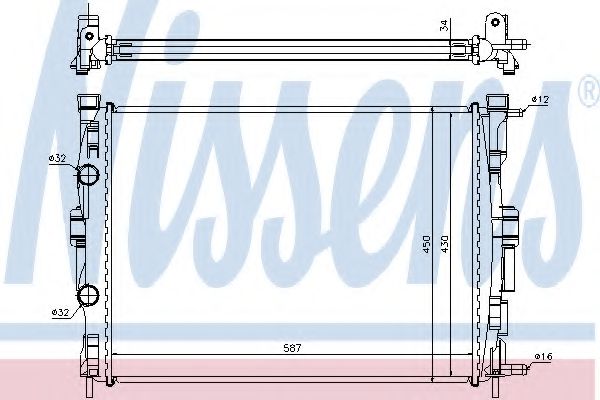 Imagine Radiator, racire motor NISSENS 63769