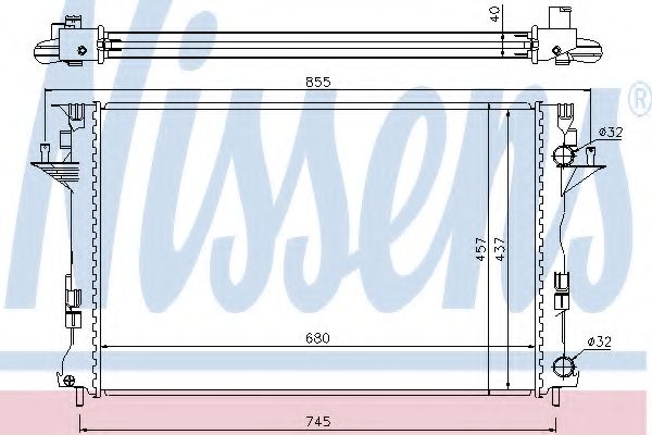 Imagine Radiator, racire motor NISSENS 63771