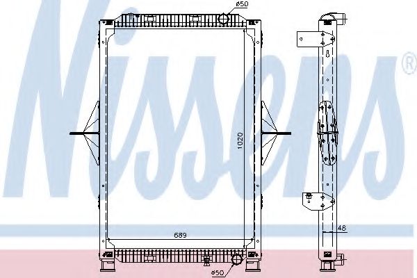 Imagine Radiator, racire motor NISSENS 63778A