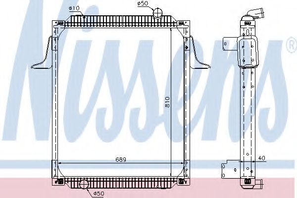 Imagine Radiator, racire motor NISSENS 63789A