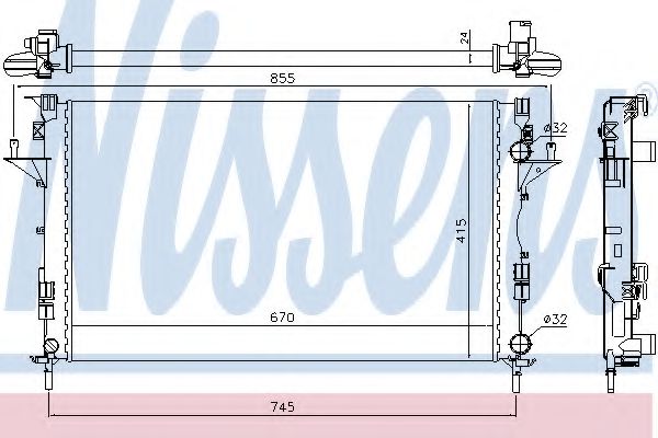 Imagine Radiator, racire motor NISSENS 63813