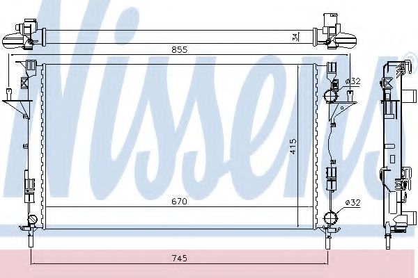 Imagine Radiator, racire motor NISSENS 63816