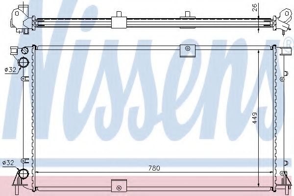 Imagine Radiator, racire motor NISSENS 63818A