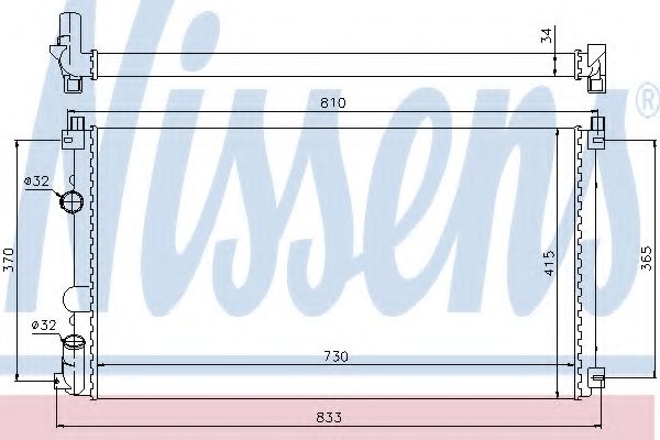 Imagine Radiator, racire motor NISSENS 63819