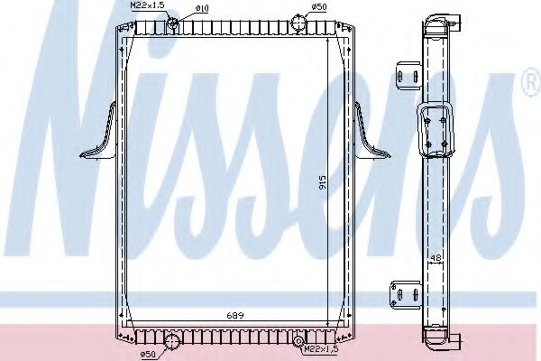 Imagine Radiator, racire motor NISSENS 63821A