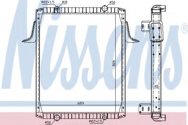 Imagine Radiator, racire motor NISSENS 63822A