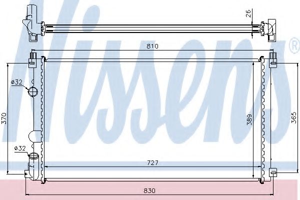 Imagine Radiator, racire motor NISSENS 63824A