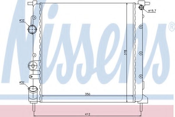 Imagine Radiator, racire motor NISSENS 638271