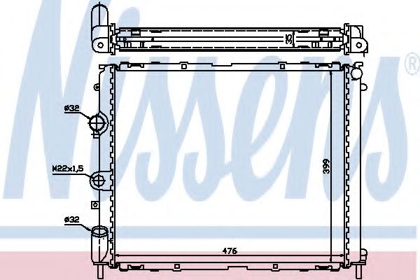 Imagine Radiator, racire motor NISSENS 63855A