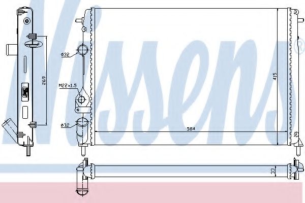 Imagine Radiator, racire motor NISSENS 63877