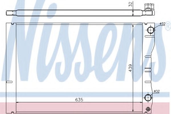 Imagine Radiator, racire motor NISSENS 63881