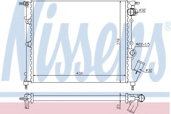 Imagine Radiator, racire motor NISSENS 63894