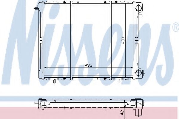 Imagine Radiator, racire motor NISSENS 63906