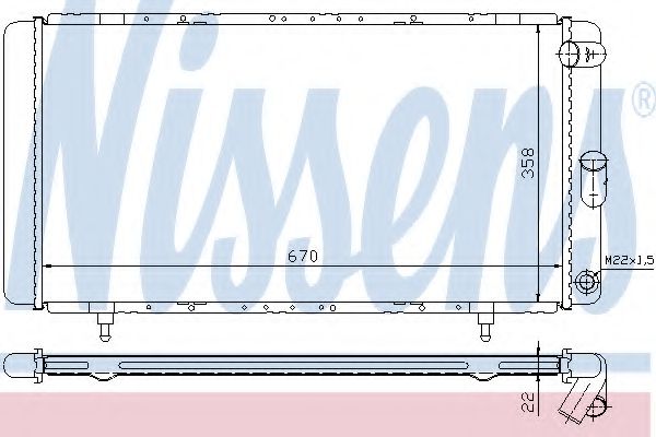 Imagine Radiator, racire motor NISSENS 63911A