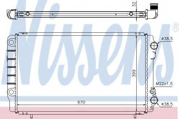 Imagine Radiator, racire motor NISSENS 63912A