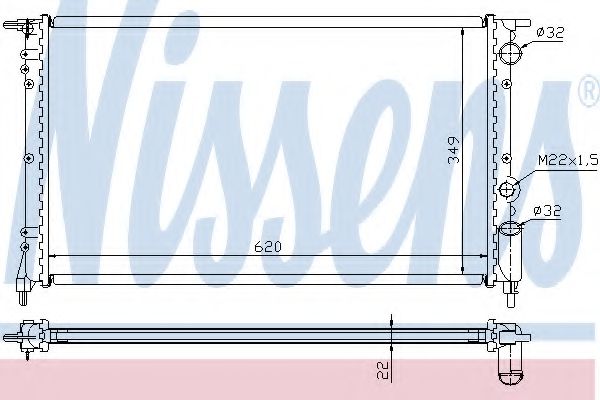 Imagine Radiator, racire motor NISSENS 63918