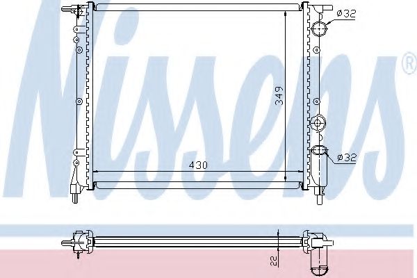 Imagine Radiator, racire motor NISSENS 63919