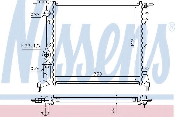 Imagine Radiator, racire motor NISSENS 639271