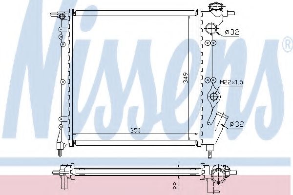 Imagine Radiator, racire motor NISSENS 63928