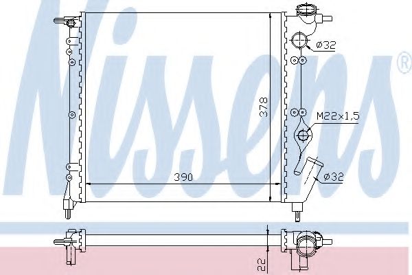 Imagine Radiator, racire motor NISSENS 63929