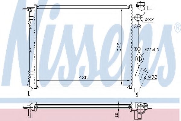 Imagine Radiator, racire motor NISSENS 63931