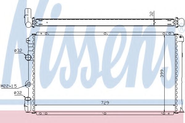 Imagine Radiator, racire motor NISSENS 63936A