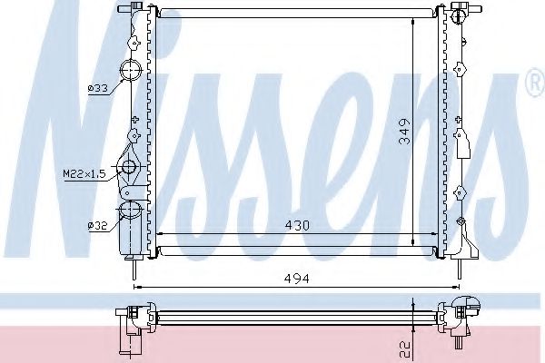 Imagine Radiator, racire motor NISSENS 639371