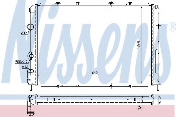 Imagine Radiator, racire motor NISSENS 63938A