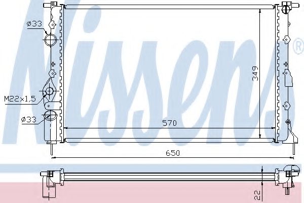 Imagine Radiator, racire motor NISSENS 639391