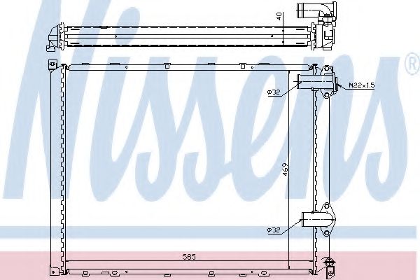 Imagine Radiator, racire motor NISSENS 63942A