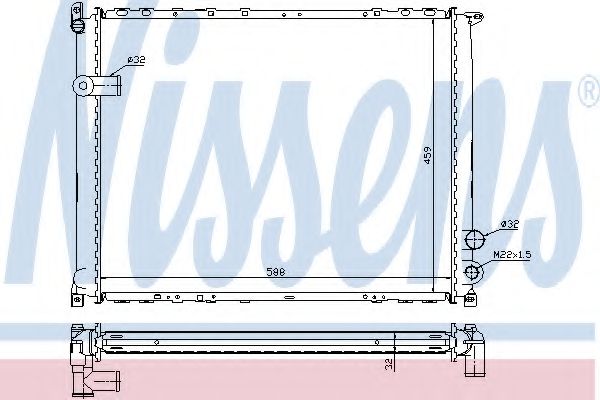 Imagine Radiator, racire motor NISSENS 63944A