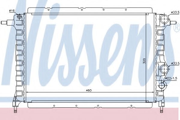 Imagine Radiator, racire motor NISSENS 63959