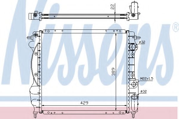 Imagine Radiator, racire motor NISSENS 63967A