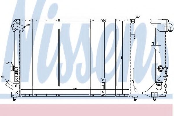 Imagine Radiator, racire motor NISSENS 63975