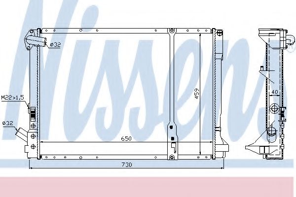 Imagine Radiator, racire motor NISSENS 63976A