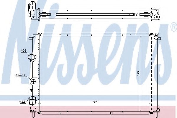 Imagine Radiator, racire motor NISSENS 63977A