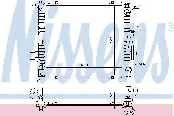 Imagine Radiator, racire motor NISSENS 63984