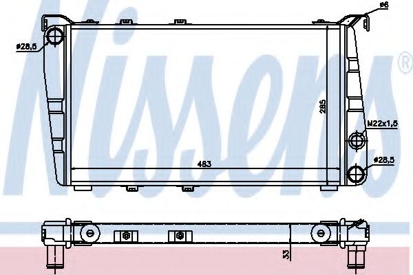 Imagine Radiator, racire motor NISSENS 64010