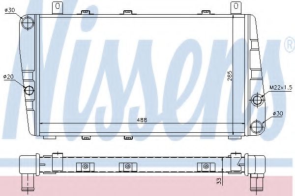 Imagine Radiator, racire motor NISSENS 64011