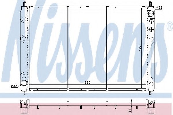 Imagine Radiator, racire motor NISSENS 64013