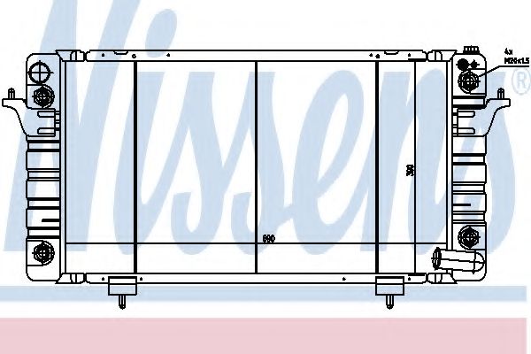 Imagine Radiator, racire motor NISSENS 64029