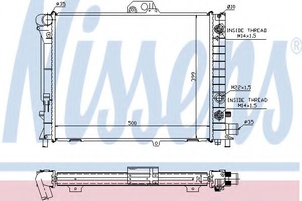 Imagine Radiator, racire motor NISSENS 64033A